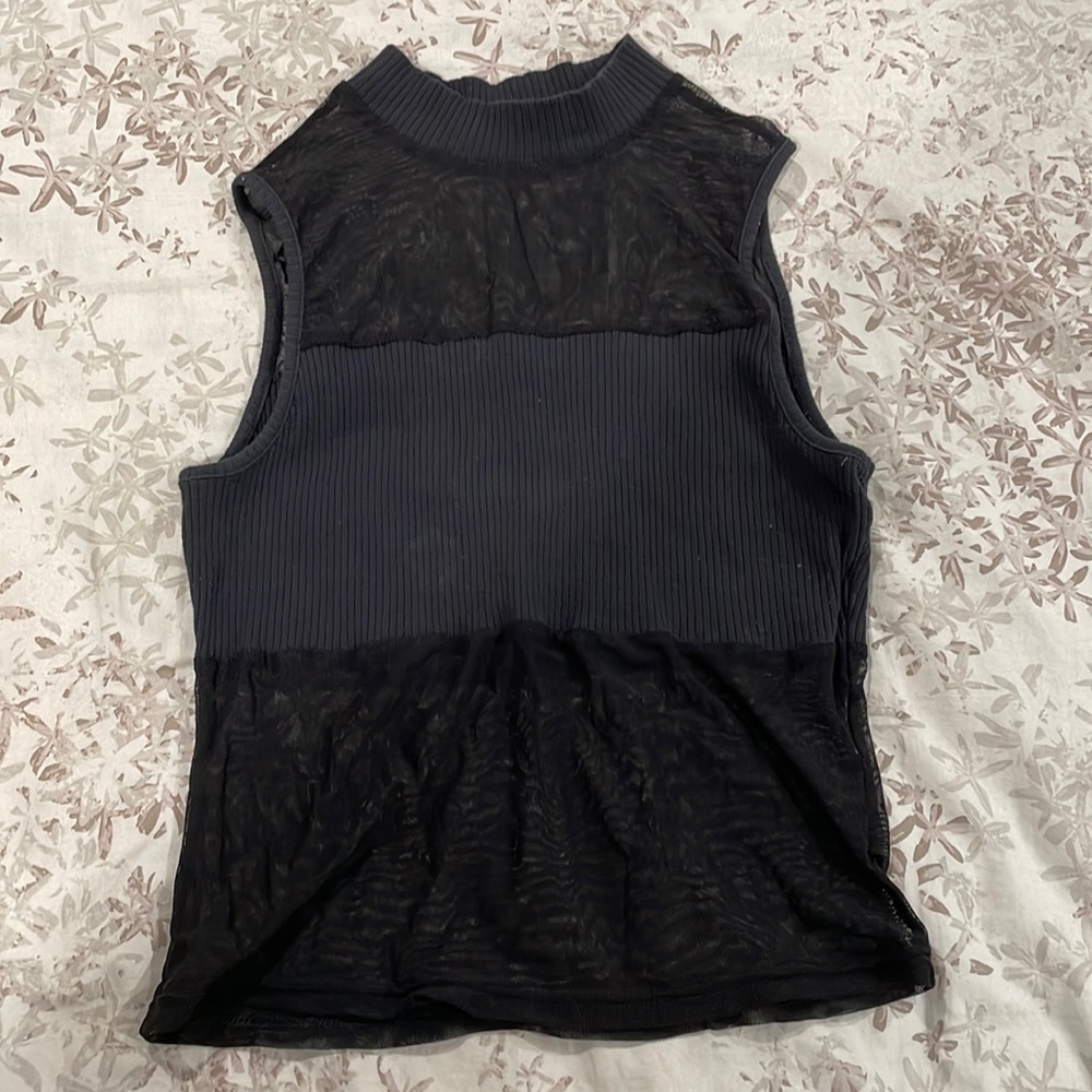 Black tank top